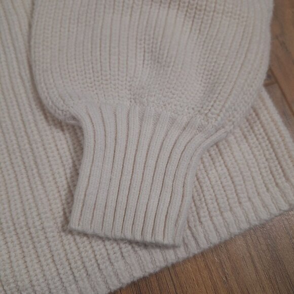Loft cream ribbed sweater 100% cotton size small - Picture 6 of 7